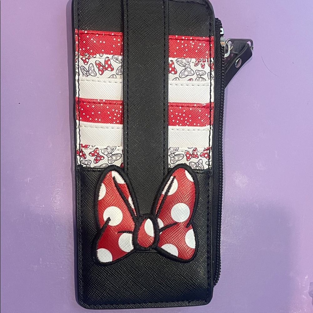 Disney Black and Red Wallet with Bow